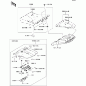 Схема узла: Сиденье для Kawasaki ZR1000 Z1000 ABS