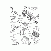 Схема вузла: Електроустаткування для Kawasaki ZX900 GPZ900R