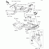 Схема узла: Заднее крыло для Kawasaki ZX1400 Ninja ZX-14