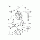 Схема узла: Карбюратор parts(1/2) для Kawasaki ZX600 Ninja ZX-6