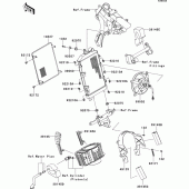 Схема вузла: Радіатор (ACF) для Kawasaki VN1700 Vulcan 1700 Voyager