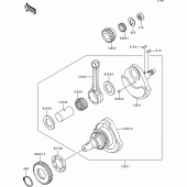 Схема вузла: Колінчастий вал для Kawasaki BJ250 Estrella RS