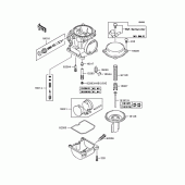 Схема узла: Комплектующие карбюратора для Kawasaki ZR1200 ZRX1200S