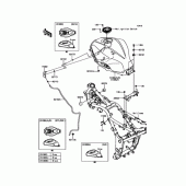 Схема вузла: Паливний бак для Kawasaki ER250 Z250 ABS