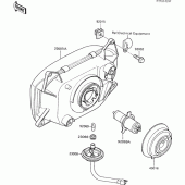 Схема вузла: Headlight(s) для Kawasaki ZX600 GPX600R