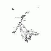 Схема узла: Рулевая колонка для Kawasaki KLX125 KLX125