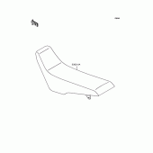 Схема вузла: Сидіння для Kawasaki KLX250 D-Tracker