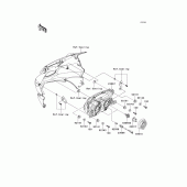 Схема вузла: Headlight(s) для Kawasaki EX250 Ninja 250R