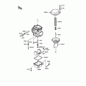 Схема вузла: Карбюратор parts(1/2) для Kawasaki ZG1000 1000GTR
