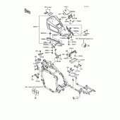Схема узла: Батарейный отсек(zg1200-b6/b7) для Kawasaki ZG1200 Voyager XII