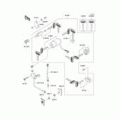 Схема вузла: Ignition switch/locks/reflectors для Kawasaki VN1500 Vulcan 1500 Classic