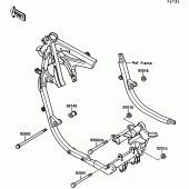 Схема узла: Frame fitting для Kawasaki EX500 GPZ500S