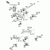 Схема вузла: Підвіска ignition coil для Kawasaki ZX1100 Ninja ZX-11