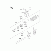 Схема узла: Переключение/вилка переключения для Kawasaki ER500 ER-5