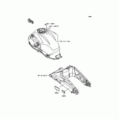 Схема вузла: Інформаційні наклейки для Kawasaki KLE650 Versys 650 ABS