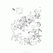 Схема вузла: Side Covers/chain Cover для Kawasaki VN900 Vulcan 900 Classic LT