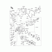Схема вузла: Front bevel gear(1/2) для Kawasaki VN1500 Vulcan 1500 Classic