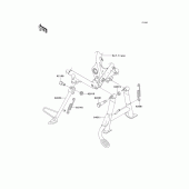 Схема вузла: Stand(s) для Kawasaki EJ650 W650