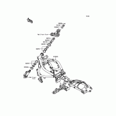 Схема вузла: Рама для Kawasaki EN650 Vulcan S ABS