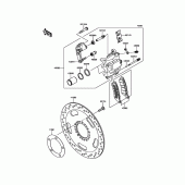 Схема узла: Передний тормоз для Kawasaki EN650 Vulcan S