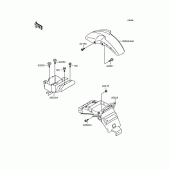 Схема вузла: Крило для Kawasaki ZR400 Xanthus