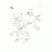 Схема вузла: Вихлопна система для Kawasaki EJ800 W800