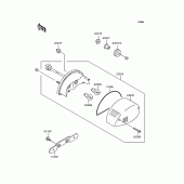 Схема вузла: Задній ліхтар (Стоп-сигнал) для Kawasaki ZR750 Zephyr