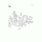 Схема узла: Крепление двигателя для Kawasaki KZ1000 Police