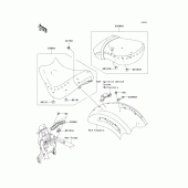 Схема вузла: Сидіння для Kawasaki VN2000 Vulcan 2000 Classic LT