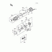 Схема узла: Масляный насос для Kawasaki KL250 KLR250