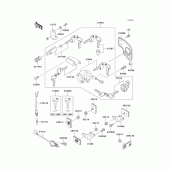 Схема вузла: Ignition switch/locks/reflectors для Kawasaki EN500 Vulcan 500 LTD