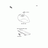 Схема вузла: Інформаційні наклейки для Kawasaki ZR250 Balius-II