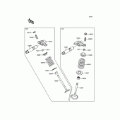 Схема узла: Клапан(ы) для Kawasaki KLX150 KLX150L
