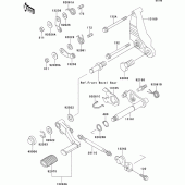 Схема вузла: Перемикач передач для Kawasaki ZG1000 1000GTR