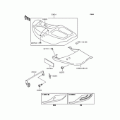 Схема вузла: Сидіння для Kawasaki ZR1100 Zephyr 1100