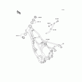 Схема вузла: Рама для Kawasaki KX100