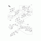 Схема узла: Поворотники для Kawasaki ZX750 Ninja ZX-7R