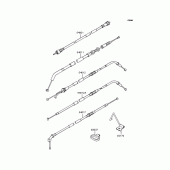 Схема вузла: Троси для Kawasaki ZR250 Balius