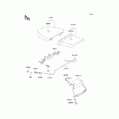 Схема узла: Сиденье для Kawasaki ZX750 Ninja ZX-7