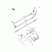 Схема вузла: Троси для Kawasaki ZG1400 Concours 14 ABS