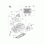 Схема вузла: Головка циліндра для Kawasaki EX650 Ninja 650