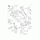 Схема узла: Облицовочные элементы (P20) для Kawasaki KZ1000 Police