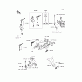 Схема узла: Замок зажигания для Kawasaki KLE650 Versys 650 ABS