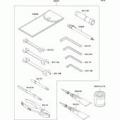 Схема вузла: Owner`s tools для Kawasaki VN1500 VN1500 Mean Streak