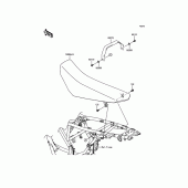 Схема вузла: Сидіння для Kawasaki KLX125 KLX125