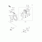 Схема вузла: Rear hub(1/2) для Kawasaki KLX250 KLX250R