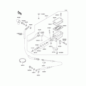 Схема вузла: Clutch master cylinder для Kawasaki ZG1000 Concours