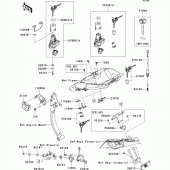 Схема вузла: Ignition switch(1/2) для Kawasaki ZX1000 Z1000SX