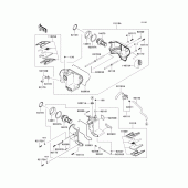 Схема узла: Воздушный фильтр для Kawasaki EJ800 W800