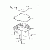 Схема вузла: Oil pan для Kawasaki ZR250 Balius-II